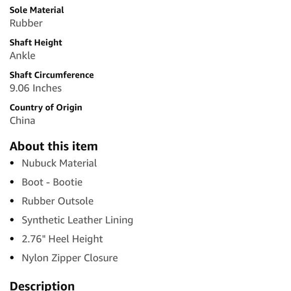 Lucky Brand Youse Black Suede Stacked Wedge Pull on ankle bootie women’s 7 - Picture 8 of 8